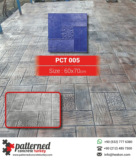 005 Pebblewood Patterned Printed Concrete