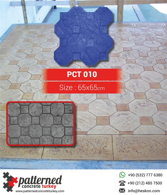010 Octagon Patterned Printed Concrete