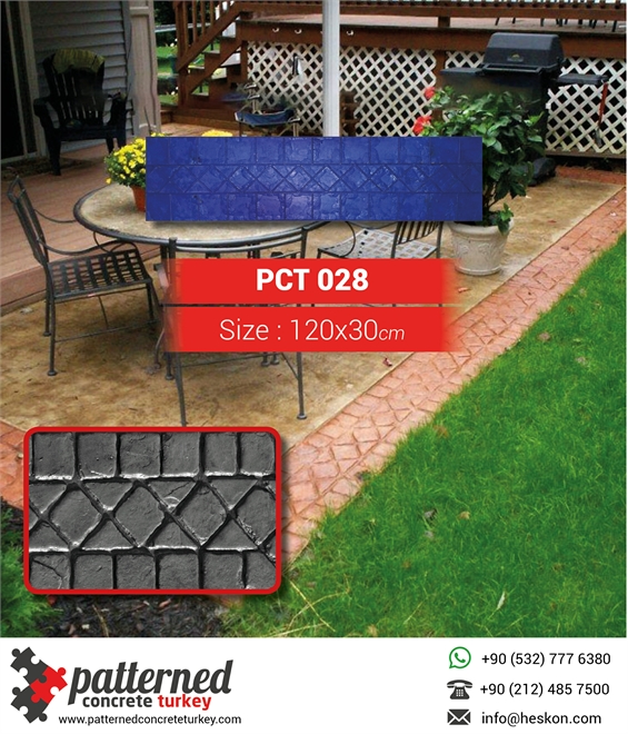 028 Border Patterned Printed Concrete