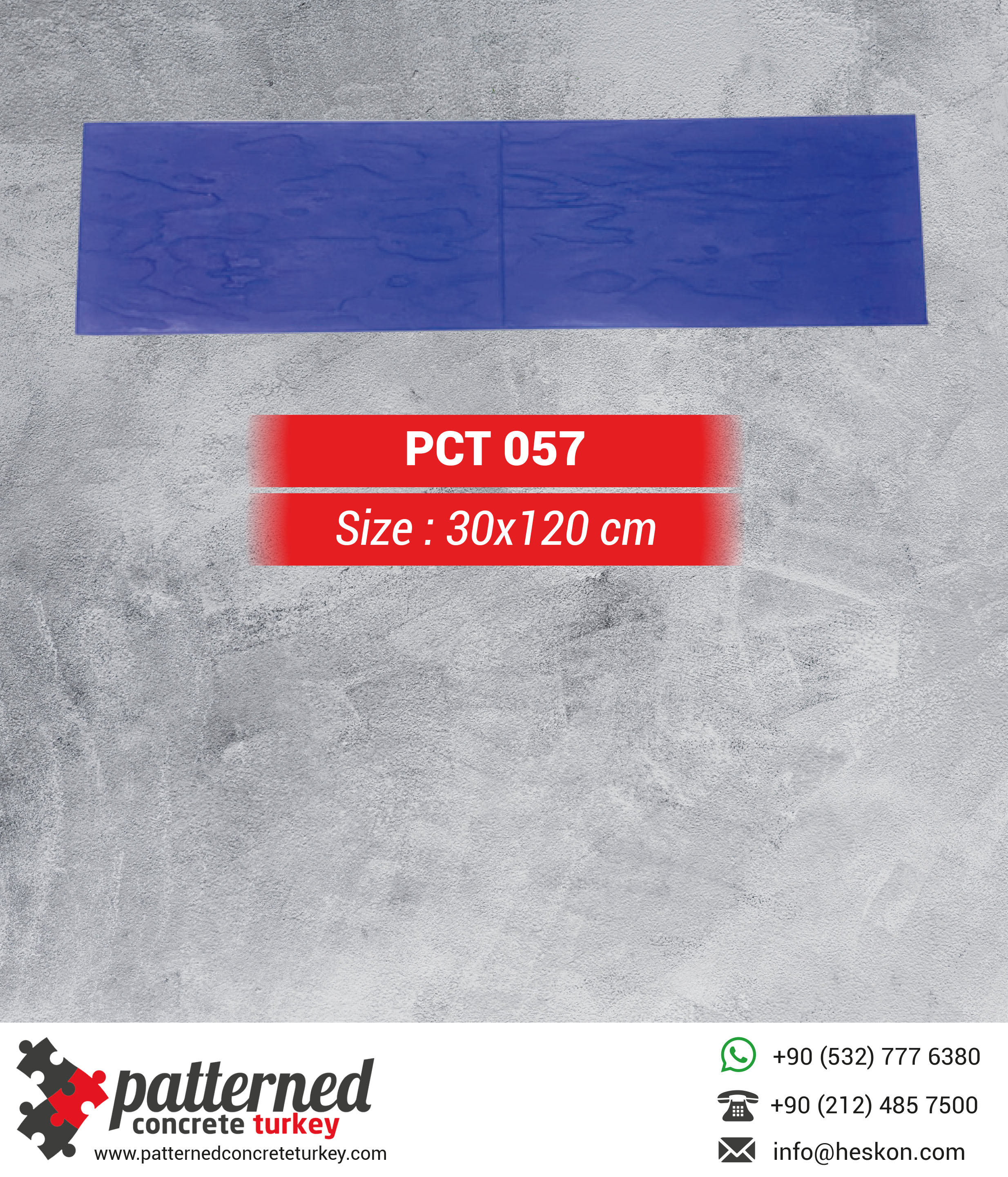 057 Stamped Concrete Pattern Stone Mold Turkey