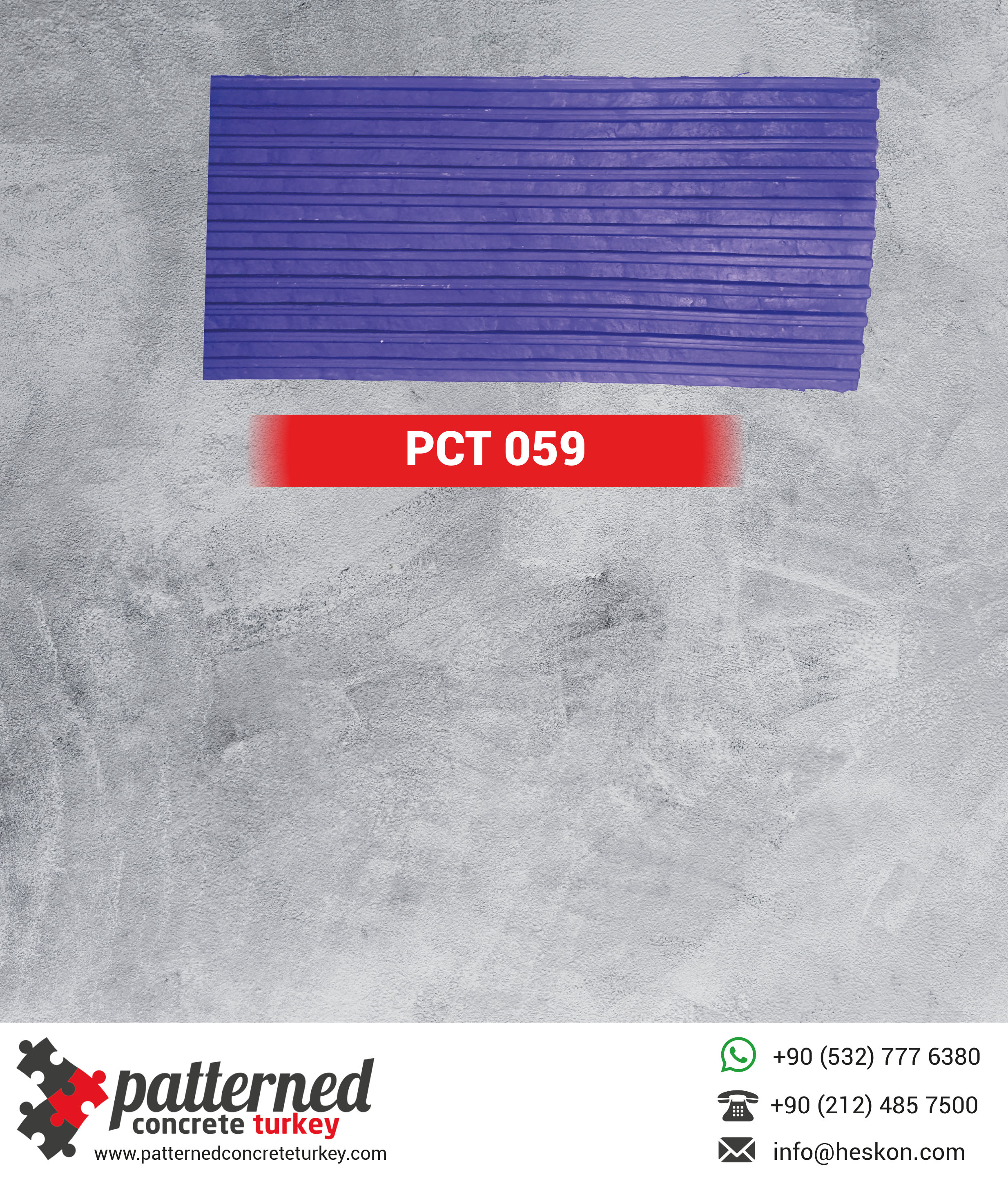 059 Stamped Concrete Pattern Stone Mold Turkey