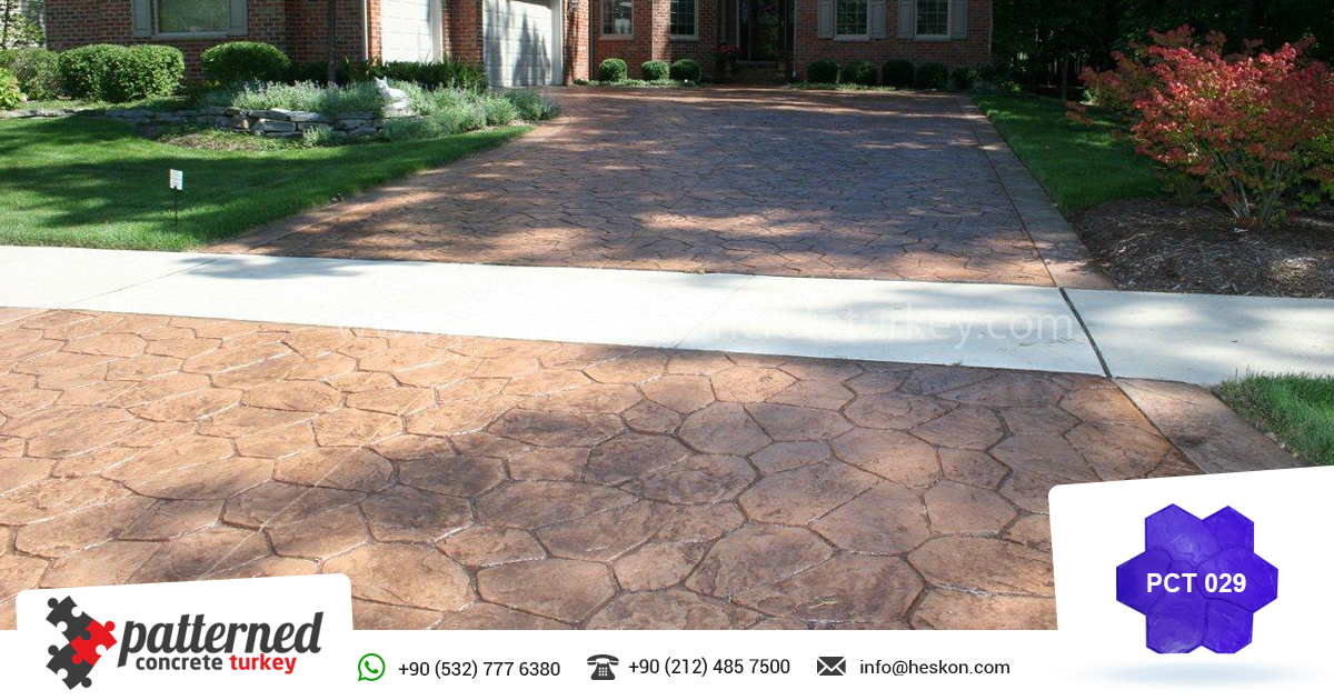 Patterned Concrete Turkey Extra Large Random Stone Stamped Mold